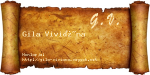 Gila Viviána névjegykártya